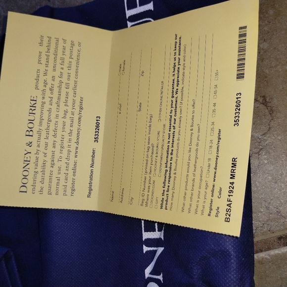 Dooney & Bourke leather shopper bag, Brand New! - Picture 8 of 8